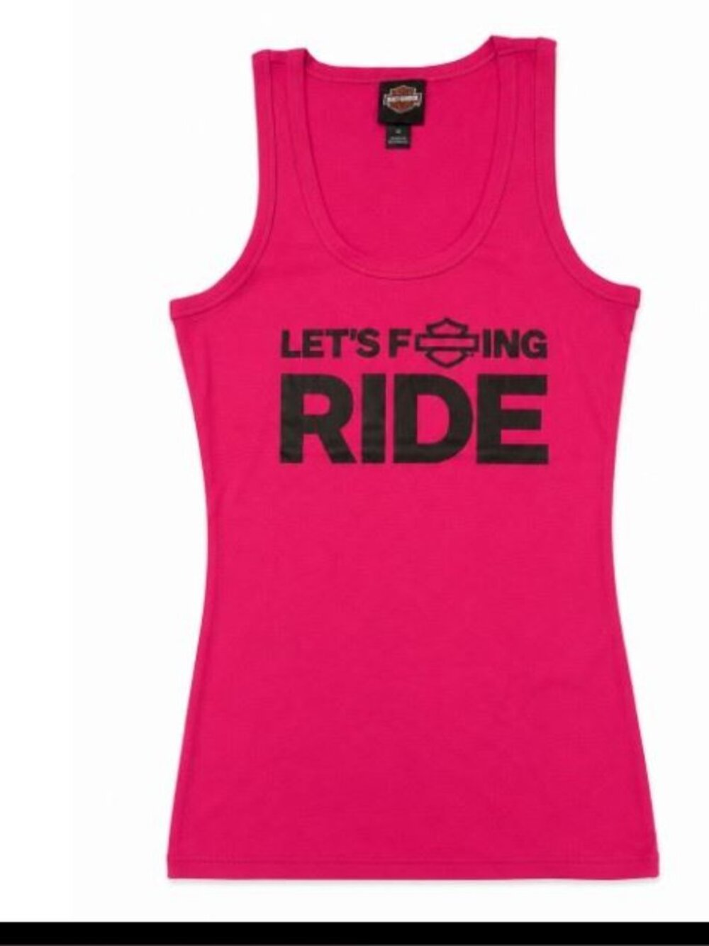 Harley-Davidson Women's Large Hot Pink Tank Top NEW w TAGS